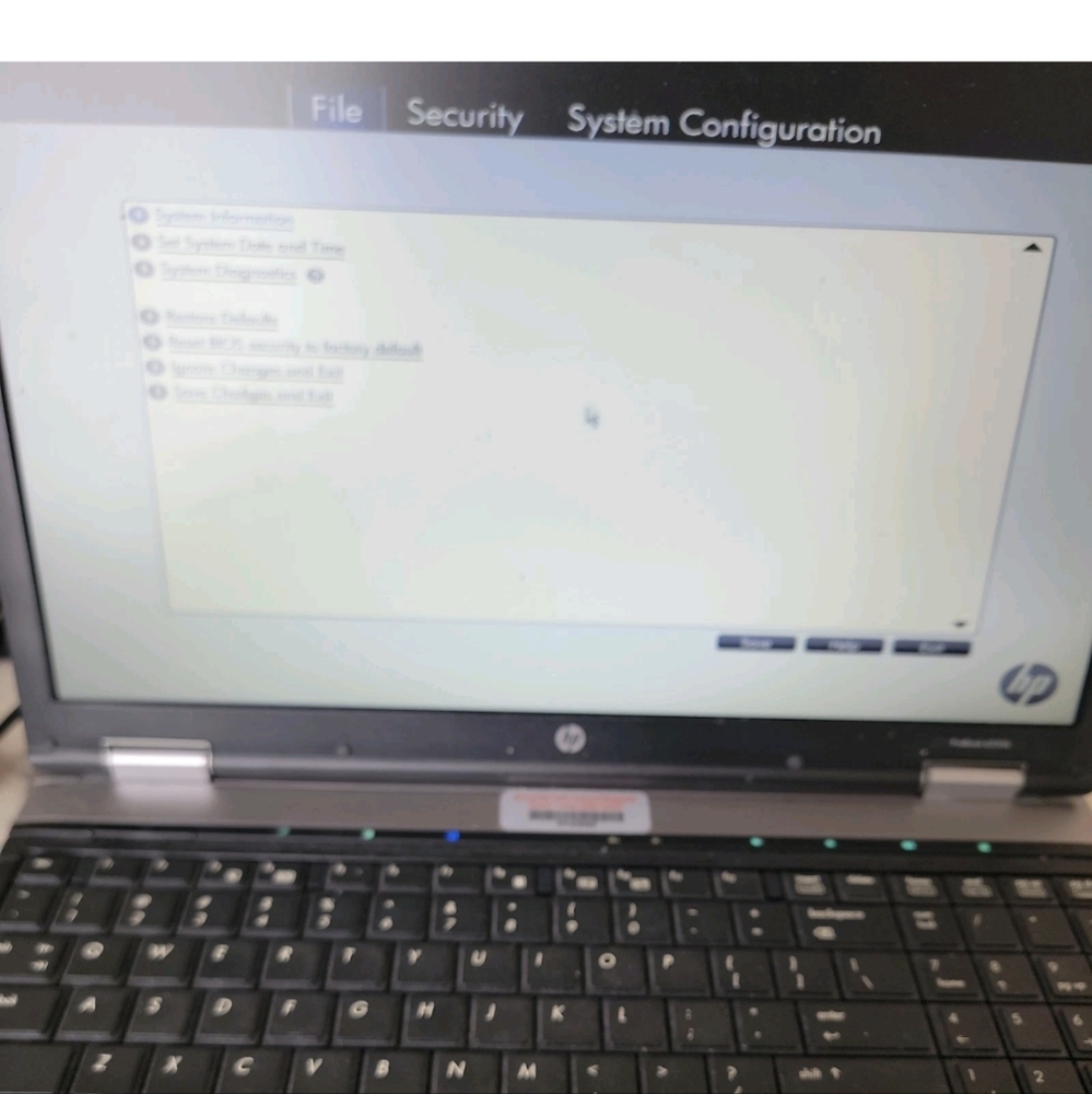 Hp Probook 6555b Laptop Window's 7 Pro. Powers On Hard Drive Wiped And Memory - Picture 8 of 8